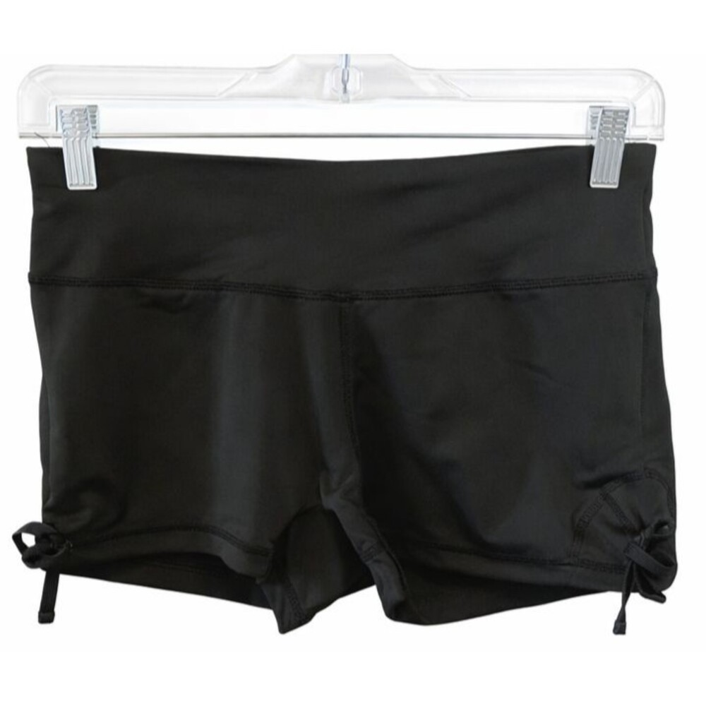 Anonymous Shorts Womens Small Athletic Lattice Hem Sides Scuba Stretch Pull-on
